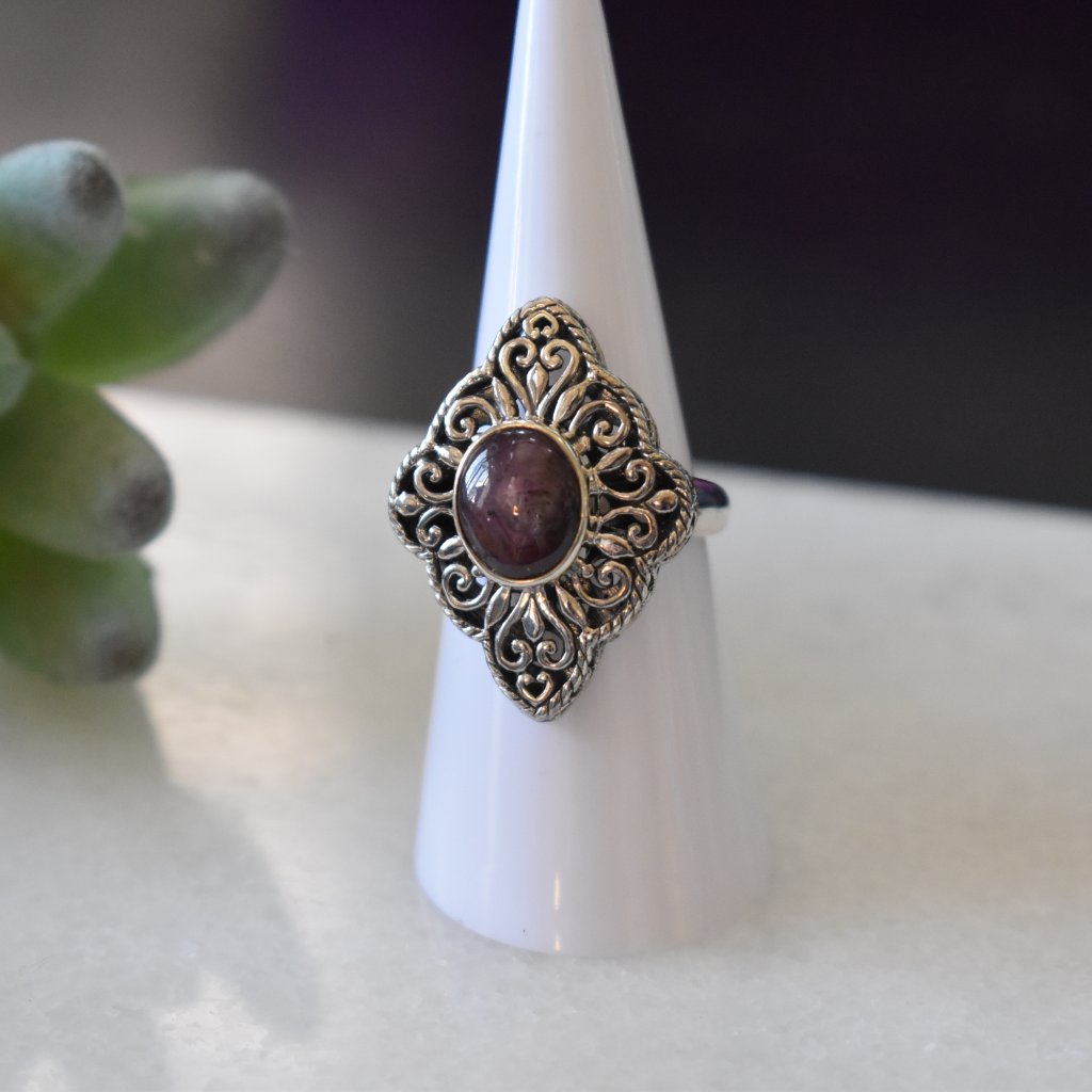 Indian Star Ruby Ring